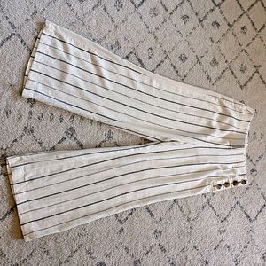 Gap linen striped pants